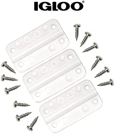 Igloo Cooler Plastic Hinges for Ice Chests (Set of 3)