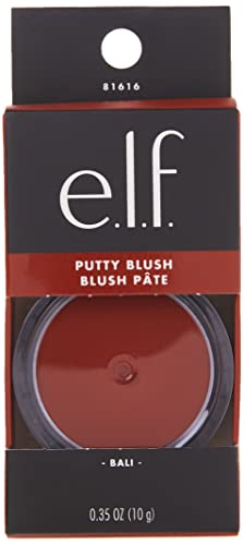 e.l.f. Putty Blush, Creamy & Ultra Pigmented Formula, Infused with Argan Oil & Vitamin E, Bali, 0.35 Oz (10g)