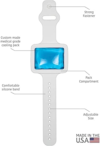 Cooling Cuff | Body Cooling Wristband That Rapidly Lowers Body Temperature | Quickly Cool Down and Stop Sweating | Workout Recovery | Fight Heat Intolerance