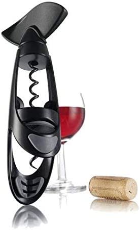 Vacu Vin Twister Corkscrew with Bottle Grip - Black