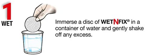 WETNFIX (20 Discs) - Fixing Wall Anchors Fast! Ideal for Loose Wall fixtures Such as Curtain Rails, Toilet roll Holders. Ideal for Drywall and Masonry.