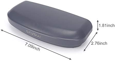 MOSISO Car Visor Sunglasses Case, Universal Automotive ABS Eyeglasses Holder Protective Box Clip Eyewear Hard Shell Storage Organizer with Magnetic Closure and Double Card Clamp, Space Gray