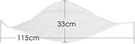 SelfTek 2 Pcs Rain Bonnet with Visor Clear Plastic Rain Hats, Waterproof Rain Scarf Protect Hairstyle for Women Lady (White)