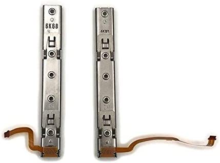 Replacement Right Left L R Slider Rail with Flex Cable Fix Part for Nintend Switch NS NX Joy-Con Console (Left+Right)