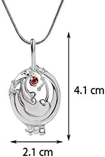 UoYu 2 Pcs The Vampire Diaries Elena Gilbert Opening Vervain Locket Pendant Necklace and Daywalking Katherine Necklace Pendant Charm Necklace-Royal Blue with Transparent Box