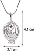 UoYu 2 Pcs The Vampire Diaries Elena Gilbert Opening Vervain Locket Pendant Necklace and Daywalking Katherine Necklace Pendant Charm Necklace-Royal Blue with Transparent Box