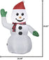 Gemmy Car Buddy Inflatable Snowman Airblown Inflatable Car Decoration for Use in Car Only, white, I-9