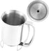 GEETEST 800ml Stainless Steel Pancake Batter Dispenser - Great for Baking,Cupcakes,Muffins-Cooking Crepes,Waffles- Easyflow Spout -Measuring Gauge in Mls and cups