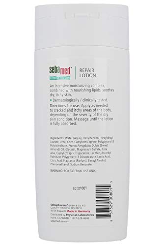 Sebamed Extreme Dry Skin Repair Advance Therapy Lotion with 10% Urea Perfect for Eczema Psoriasis Lotion Rough Dry Skin Moisturizer 6.8 Fluid Ounces