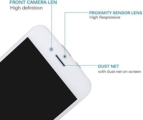 Screen Replacement for iPhone 6S White with Home Button and Camera, Bsz4uov 3D Touch Screen Digitizer Replacement for A1633, A1688, A1700,with Proximity Sensor Ear Speaker,Tempered Glass Repair Tools