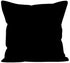 Encasa Homes Throw Pillow Cover 2pc Set - Jet Black - 24 x 24 inch Solid Dyed Cotton Canvas Square Accent Decorative Cushion Case for Couch Sofa Chair Bed & Home Only Covers