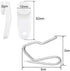 Bluecell 50 Sets Traverse Rod Slides and Curtain Hooks for Window Curtain Door Curtain