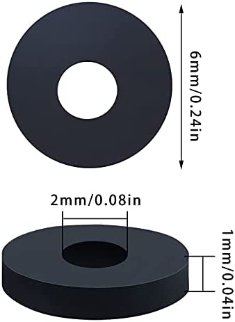 6500pcs Black Flat Round Polymer Clay Spacer Beads for Jewelry Making 6mm Polymer Clay Disc Beads for Bracelets Necklace Earring DIY Craft Making (Black, 6mm)