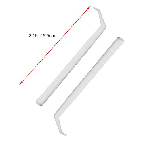 GARASANI Household, Travel Portable Disposable Plastic Curved Hook Toothpicks, Teeth Cleaning Tool, Anti-Slip Handle Design (200 Pcs)