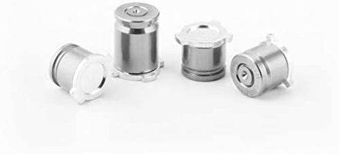 Metal Thumbsticks Joysticks for Xbox One, Aluminum Alloy ABXY Bullet Buttons Analog Grip Replacement Parts for Xbox One, for Xbox One S/X/Series X Controllers with Installation Tools(Silver)