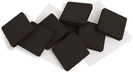 Slipstick GorillaPads CB142 Non-Slip Furniture Pads/Grippers (Set of 8) Furniture Leg Floor Protectors, 2 Inch Square, Black