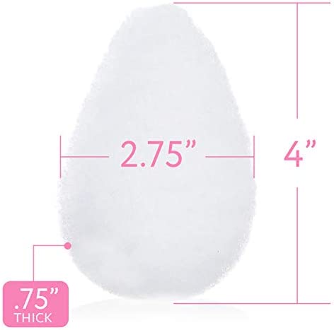 10 Pack Facial Sponge for Daily Deep Cleansing and Regular Exfoliating - Regular Buff Puff Style Exfoliating Pads Puf for Removing Dead Skin, Dirt & Makeup - Normal to Oily - Made in The USA