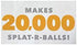 SplatRball 20K Orange Ammo. Certified, Compatible with The SRB1200, SRB400-SUB, and SRB400