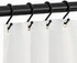 Metal Shower Curtain Hooks,Rust Resistant S Shaped Shower Curtain Rings,Shower Hooks for Bathroom,Decorative Shower Hooks for Curtain Rod,Set of 12 (Black)