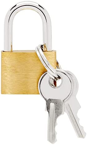 12 Pack Mini Locks with Keys for Luggage, Backpacks, Bulk Tiny Padlocks for Jewelry Box, Gym Bags, Diaries (1.2 x 0.7 in)