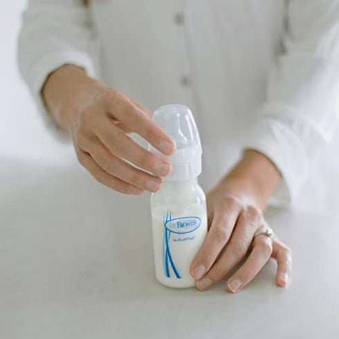 Dr. Brown’s Natural Flow® Preemie Flow™ Narrow Baby Bottle Silicone Nipple, Slowest Flow, 0m+, 100% Silicone Bottle Nipple, 6 Pack