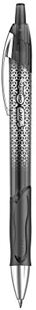 BIC Gel-Ocity Ultra Gel Pens, Medium Point Retracable (0.7mm), Black Ink Gel Pen, 3-Count