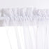 PONY DANCE Sidelight Door Sheers - Window Curtains Voile Side Light Sheers Door Panel Short Voile Drape for Glass Door with Tieback, W30 XL 40", Set of 1 Piece, White