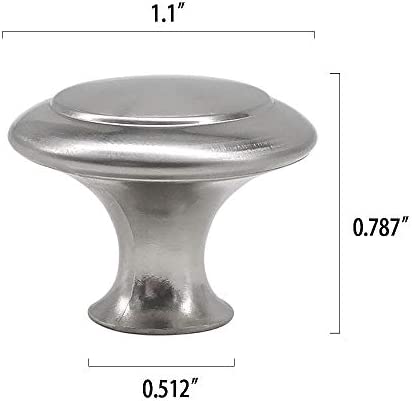 30 Packs Kitchen Cabinet Knobs Brushed Nickel Silver - Pull Hardware Handle, Drawer knobs for Kitchen Cupboard Door, Bedroom Dresser Drawer, Bathroom Wardrobe Hardware with Long Short Screws