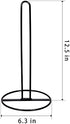 Paper Towel Holder Countertop, OBODING, Kitchen Paper Towel Stand Holder for Kitchen Organization and Storage, Paper Towel Holders for Standard and Large Size Rolls (Black)