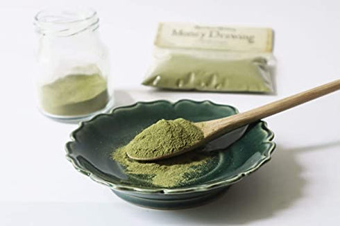 Spiritual Healing - Money Drawing Powder, Fast Luck Lotto, Makko Powder, Incense Making Kit, Money Drawing Candle, Loose Incense, Handcrafted with Herbs - 1 oz