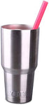 Extra Wide 0.51 inches Reusable Hard Smoothie Straws, Great for Bubble Tea, Boba Tea Milkshakes,10.25 Inches Long, 8 Pieces Jumbo Eco-Friendly Plastic Straws 2 Cleaning Brushes 1 Storage Bag BPA Free