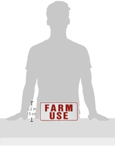 HY-KO 361951 Farm Use Id Tag White/Red, 6(h) x 12(w) -Inches