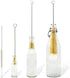 Bambaw Bottle Cleaner Brush Set | 3 Cleaning Brushes | Bottle Brush Cleaner Set | Water Bottle Brush | Bottle Scrubber | Small & Long Bottle Brush for Glass - Soft Cotton Tip to Prevent Scratches