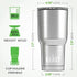 Beast 30 oz Tumbler Stainless Steel Vacuum Insulated Coffee Ice Cup Double Wall Travel Flask (Aquamarine Blue)