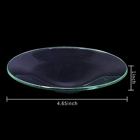 DGQ 4.5" Replacement Oil Warmer Dish Wax Melt Warmer Liner Dish Round Glass Dish Candle Wamer Bowl Plate Wax Tray for Scented Wax Aroma Therapy Lamp Electric Lamps Tart Warmers Wax Melter Wax Burner