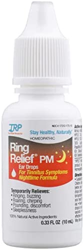 Ring Relief PM Ear Drops for Ringing in The Ears and Tinnitus Symptoms, Night time Formula