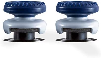 KontrolFreek Call of Duty: Warzone Performance Thumbsticks for Playstation 4 (PS4) and Playstation 5 (PS5) | 2 High-Rise, Hybrid| Blue/Gray