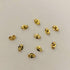monochef 10pcs/5 Pairs 14K Yellow Gold Earring Backs Replacement Secure Ear Locking for Stud Earrings Ear Nut for Posts, 5x6mm