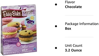 Hasbro Easy Bake 5000 Ultimate Oven Chocolate Chip & Pink Sugar Cookies Refill Pack Playset