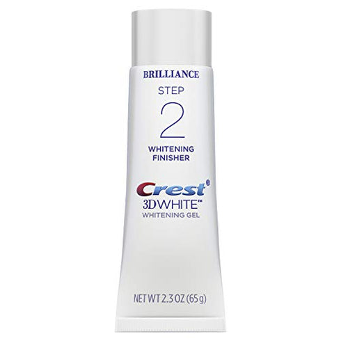 Crest 3D White Brilliance 2 Step Kit, Deep Clean Toothpaste (4oz) + Teeth Whitening Gel (2.3oz)