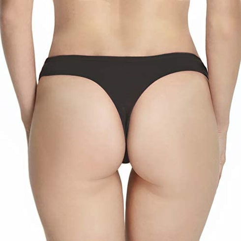 ANZERMIX Women's Breathable Cotton Thong Panties Pack of 6