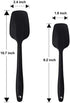 Silicone Spatulas, Small Rubber Spoon Spatula Heat Resistant Seamless One Piece Design Non-Stick Spoonula Flexible Scrapers Baking Mixing Tool(8.2" x 1.8" x 6 Pcs)