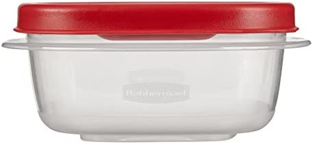 Rubbermaid Easy Find Lids Food Storage Container, 1.25 Cup, Racer Red