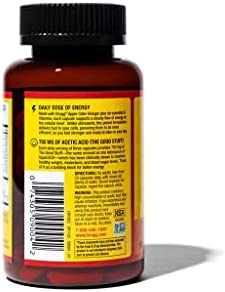 Bragg Apple Cider Vinegar True Energy Capsules – 6 B Vitamins – Caffeine Free - 750mg of Acetic Acid – Weight Management & Cholesterol Support - Non-GMO, Vegan, Gluten Free, No Sugar - (90 Pills)