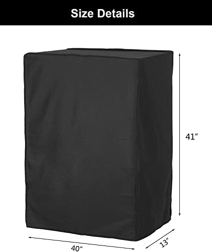 WOMACO Universal Rollaway Bed Cover, Folding Bed Storage Cover Bed Protector (Black, Twin / 38 Inch)