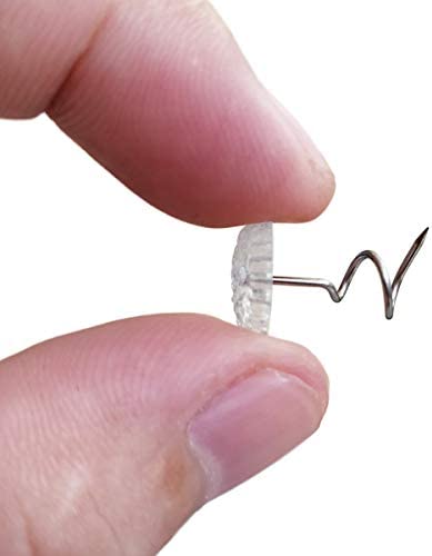 100 Pcs Bedskirt Pins, Twist Pins with Clear Heads, Bed Skirt Pin for Hold Slipcovers and Bedskirts Decoration