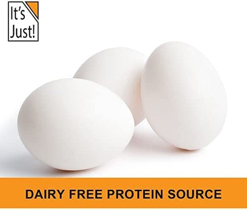 It's Just! - Egg White Protein Powder, Dried Egg Whites Protein, Meringue Ingredient, Non-GMO, USA Farms, Unflavored (8oz)