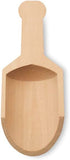 Wooden Scoopers 4-3/8 Inches Long, 15 Unfinished Small Wooden Scoops for Bath Salts, Mason Jars, Sensory Bins, Minerals, Candies, Sugar & Coffee, by Woodpeckers