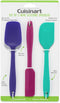 Cuisinart Mini Silicone Spatulas, Set of 3: Purple Scoop Spatula, Blue Jar Spatula, Green Pointed Spatula