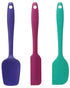 Cuisinart Mini Silicone Spatulas, Set of 3: Purple Scoop Spatula, Blue Jar Spatula, Green Pointed Spatula